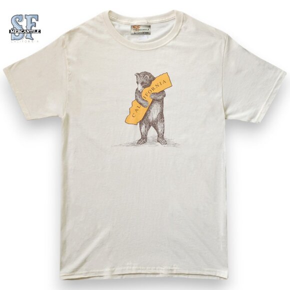 NWT San Francisco Mercantile I Love You California Bear Hug Tee Slim Unisex | L - Picture 1 of 11